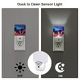 thumbnail image 3 of Cauagu Beach with Palm Trees Print LED Nightlight,0.5W Night Lights Plug into Wall 1 Pack with Dusk-to-Dawn Light Sensor Soft Glow Lamp for Bathroom Adult Hallway-UK, 3 of 7
