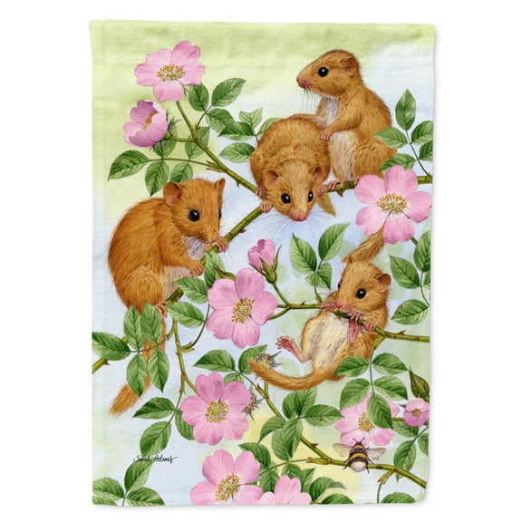 Carolines Treasures ASA2136GF Dormice Dormouse Flag Garden Size  Small multicolor