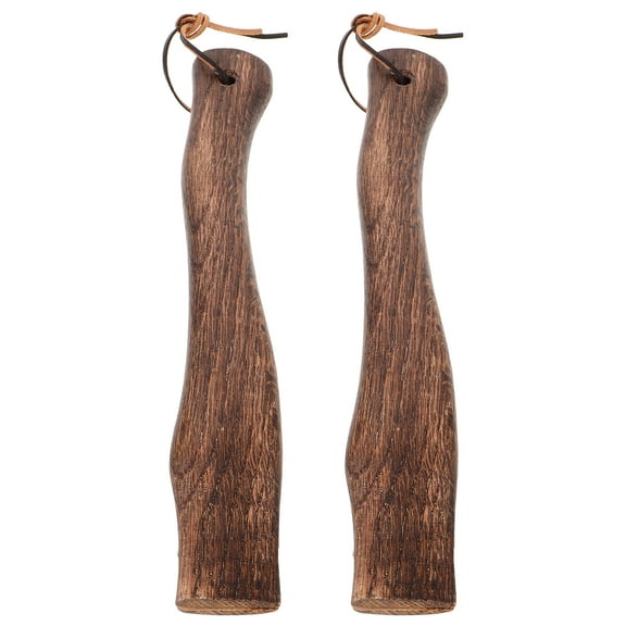 Homoyoyo Durable Wood Handle Easy Replacement for Practical Use Light Brown 2Pcs