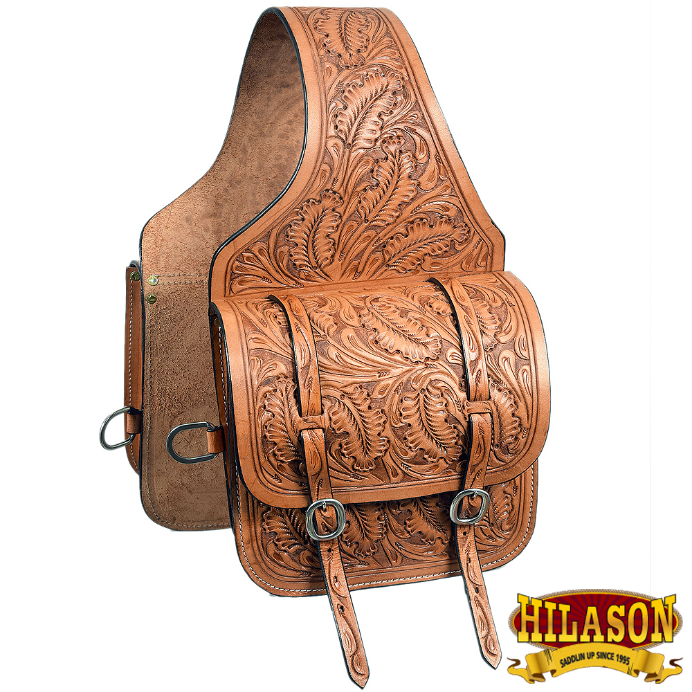 12 X 10 Horse Western Saddle Bag Leather Cowboy Trail Ride Hilason