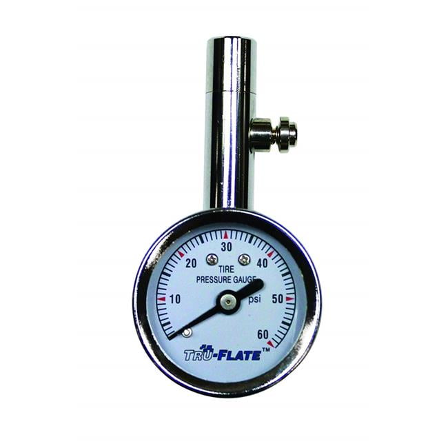 TruFlate 17567 560 PSI Mini Dial Tire Gauge with Bleeder Valve