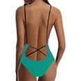 thumbnail image 5 of Tamaño Más Tankini Trajes de Baño para las Mujeres Impreso Strappy Back Set con Pantalones Cortos, Tankini Tops para las Mujeres, 5 of 5