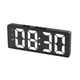 thumbnail image 2 of Reloj despertador electrónico LED, alimentado por batería, estilo minimalista, doble uso para estudiantes, pantalla de temperatura, negro, 2 of 7