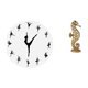 thumbnail image 1 of Reloj de pared,Reloj de pared con bailarina,reloj decorativo colgante.,Estatua de resina,Estatua de resina para decoración del hogar,manualidades,oro,Escultura de oro,figura de resina,regalos, 1 of 8