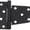 Black, variant on National Hardware - V287 3-1/2" Heavy Duty Gate Hinge - 2 Per Pack