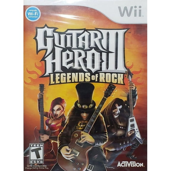 Restored Guitar Hero III: Legends of Rock (Nintendo Wii, 2007) (Refurbished)