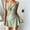Green, variant on ZZwxWA Women's One Piece Swimdress Sexy Deep V Cut Out Front Textured Swimsuit Ruched Skirt Swimwear