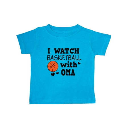 

Inktastic I Watch Basketball with Oma Gift Baby Boy T-Shirt