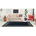 thumbnail image 2 of Ottomanson Machine Washable Non-Slip Rubberback Border 5x7 Indoor Area Rug, 5' x 6'6", Navy, 2 of 9