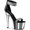Blk/Slv Chrome, variant on Women's Pleaser Adore 769RS Platform Ankle-Strap Sandal