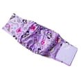 thumbnail image 1 of Male Dog Physiological Pant Breathable Adjustable Waist Reusable Washable Pet Diaper Purple M, 1 of 1