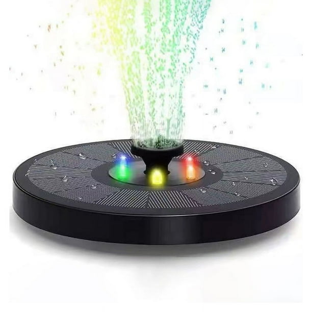 Fuente de agua solar,Bomba de fuente solar Bomba de agua solar con batería,Fuente de agua Fuentes de baño de pájaros solares,Bomba de fuente solar