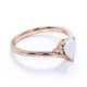 thumbnail image 3 of JeenMata Anillo de Compromiso con Ópalo de Fuego Azul en Forma de Lágrima y Moissanita de 0,80 TCW en Oro Rosa de 18 K sobre Plata, 3 of 6