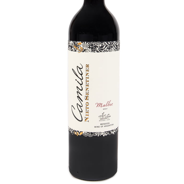 Camila Nieto Senetiner Malbec Red Wine, Argentina, Glass Bottle