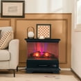 thumbnail image 4 of Costway 27'' x 26'' Freestanding 1400W Electric Indoor Fireplace, 4 of 10