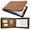Brown, variant on Zippered Business Check Binder Portfolio, Check Book Binder Cover for Built-in Storage Organizer