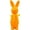Orange, variant on Easter Decorations Flocked Bunnies Figurine with Bow tie 9.7" Flocking Rabbit Tabletop Ornament for Easter Centerpieces for Spring Home Office Table Decor, Party Supplies