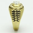 thumbnail image 3 of Bague en Acier Inoxydable avec Grade AAA CZ Transparent pour Femmes Style Pierre Claire TK948G Taille 12, 3 of 3