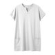 thumbnail image 4 of Camisetas Casuales de las Mujeres Sueltas Cómodas Manga Corta Cuello en V con Bolsillo Largo Color Sólido Superior para el Ocio de Verano Y Primavera, 4 of 5