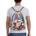 thumbnail image 2 of Lsque Bluey Print Drawstring Backpack Bag Sport Gym Sackpack Cinch Bags Drawstring Bags Draw String Sport Bag-Medium, 2 of 8