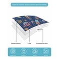 thumbnail image 5 of Quilts Twin-XL Size Bedding Set, Cute Blue Space Lightweight Quilted Comforter, Star Cartoon Spaceship Planet Soft Reversible Bedspread Coverlet with Pillow Covers for All Season, 68" x 98", 5 of 7