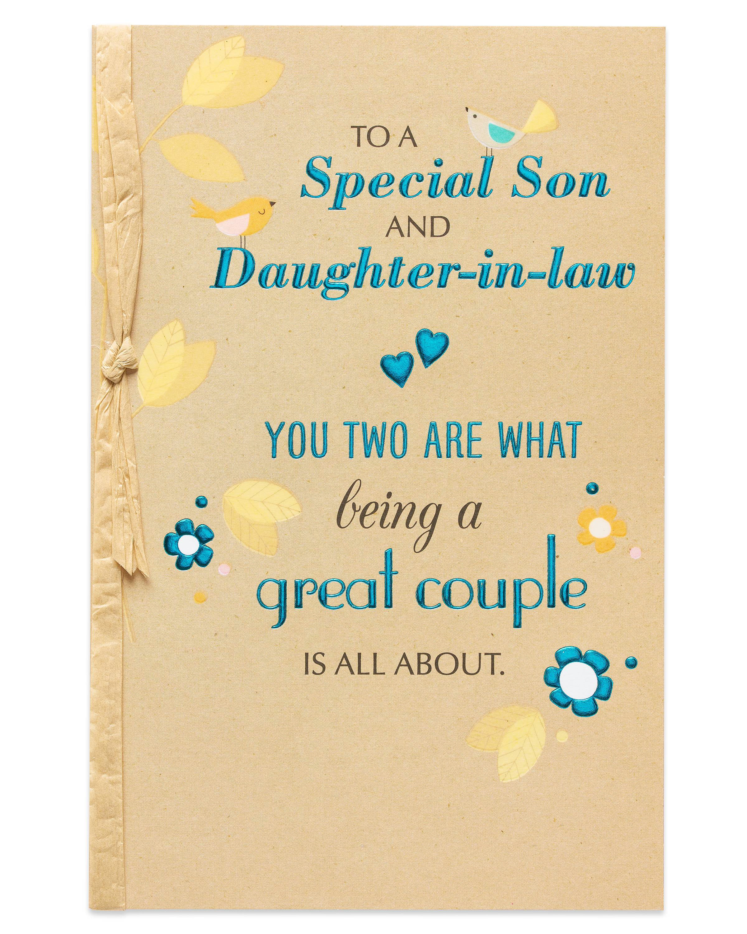Daughter & Son-in-law ANNIVERSARY CARD ~ Daughter & Son-in-law Greetings Card
