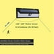 thumbnail image 4 of Luz solar de pared con sensor de movimiento para exteriores de seguridad, 1 paquete, negro, 4 of 5
