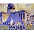thumbnail image 2 of Grifin 14x12 Gold Ornate Wood Framed with Double Matting Museum Art Print Titled - Paris, Southern Railway, 2 of 4