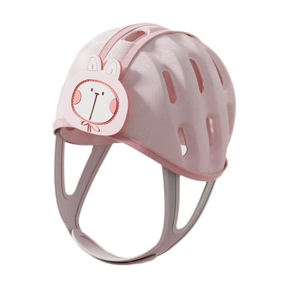 Casco de bebé para gatear, caminar, anticaídas, suave, cómodo, Protector anticolisión, ligero para niños y niñas rosa