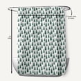 thumbnail image 5 of Simply Daisy 70" W x 73" L Christmas Trees Pattern Polyester Shower Curtain, Forest Green [1 Ct], 5 of 5