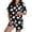 Black, variant on SAZBJOJN Women's Halloween Pajama Sets Collared Short Sleeve Top and Shorts Pumpkin Ghost Print 2 PC Loungewear Pajamas for Women Matching Home Sleep Night Purple S