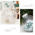 thumbnail image 6 of SHENGXINY Christmas Ball Ornaments 24pc 24PC 6cm Mint Green Painted PET Transparent Ball Christmas Ball Sets Clearance, 6 of 9