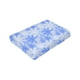 thumbnail image 6 of ZICANCN Anti-Pilling Flannel Bed Throw Blankets Cartoon Blue Flowers , Couch Ultra Soft Micro Fleece Sofa Bed Camping Travel Blanket for Adults 80"x60", 6 of 8