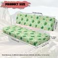thumbnail image 7 of FKELYI Daisy Green Shamrock Leaf Print UTV Seat Covers Full Protection Anti-Dust Bench Seat Cover with Elastic Band Backrest Cover Waterproof Decor UTV Accessories, 7 of 7