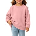 thumbnail image 5 of Ashirexll Girls Sweatshirts Solid Raglan Sleeve French Round Neck Sweatshirt for Toddler Girls 0-4 Years, 5 of 5