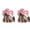 E-Hot Pink 2PCS, variant on (2-Pack) 2025 Womens Summer Dress Hat Beach Cowboy Hats Wide Leaf Flower Bridal Hiking Hats for Men Shower Hat Sun Hats Large Visor Hats for Women
