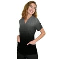 thumbnail image 2 of Women's Medical Nursing Ombre Scrub Uniform Print Top GT Performance-Heather Pewter/Black-X-Large, 2 of 5