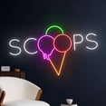 thumbnail image 2 of Handmadetneonsign Custom Scoop Ice Cream Neon Sign, Ice Cream Neon Light, Ice Cream Cone LED Light, 2 of 5