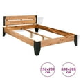 thumbnail image 6 of vidaXL Bed Frame without Mattress Solid Acacia Wood Steel 59.8"x79.9", 6 of 10