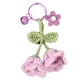 thumbnail image 1 of Llavero Pulsera Hecha A Mano Flor Lana Tejer Llavero Llavero Titular para Mujer, 1 of 5