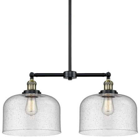 

Innovations Lighting 209 X-Large Bell X-Large Bell 2 Light 21 Wide Linear Chandelier /