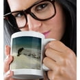 thumbnail image 2 of 3dRose, Vintage 1915 The Snow Wolf by A Wierusz-Kowalski, 11oz Magic Transforming Mug, 2 of 8