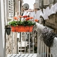 thumbnail image 1 of OUNONA 1 Ensemble Support de Pot Suspendu Balcon Support de Jardinière Fer Rouge Décoration Maison, 1 of 8