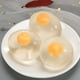thumbnail image 3 of Yema 12pcs Bola de Estrés de Yema Alta Elasticidad de Huevo Liso Bola de Bola Transparente Alivio Huevos de Yema, 3 of 5