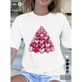 thumbnail image 1 of Hearts Valentine Heart Conical Shaped Tree Pure Women'S Tshirt Comfort Fit Tee For Adult, Men, Women, Teen, Teenager, Adolescent, Youth, 1 of 5