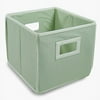 Folding Basket Storage Cube - Sage Waffle
