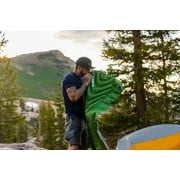 Klymit Static V Long Sleeping Pad, Inflatable Lightweight Camping Air Mattress for Backpacking, Hiking & Outdoor Comfort, Green