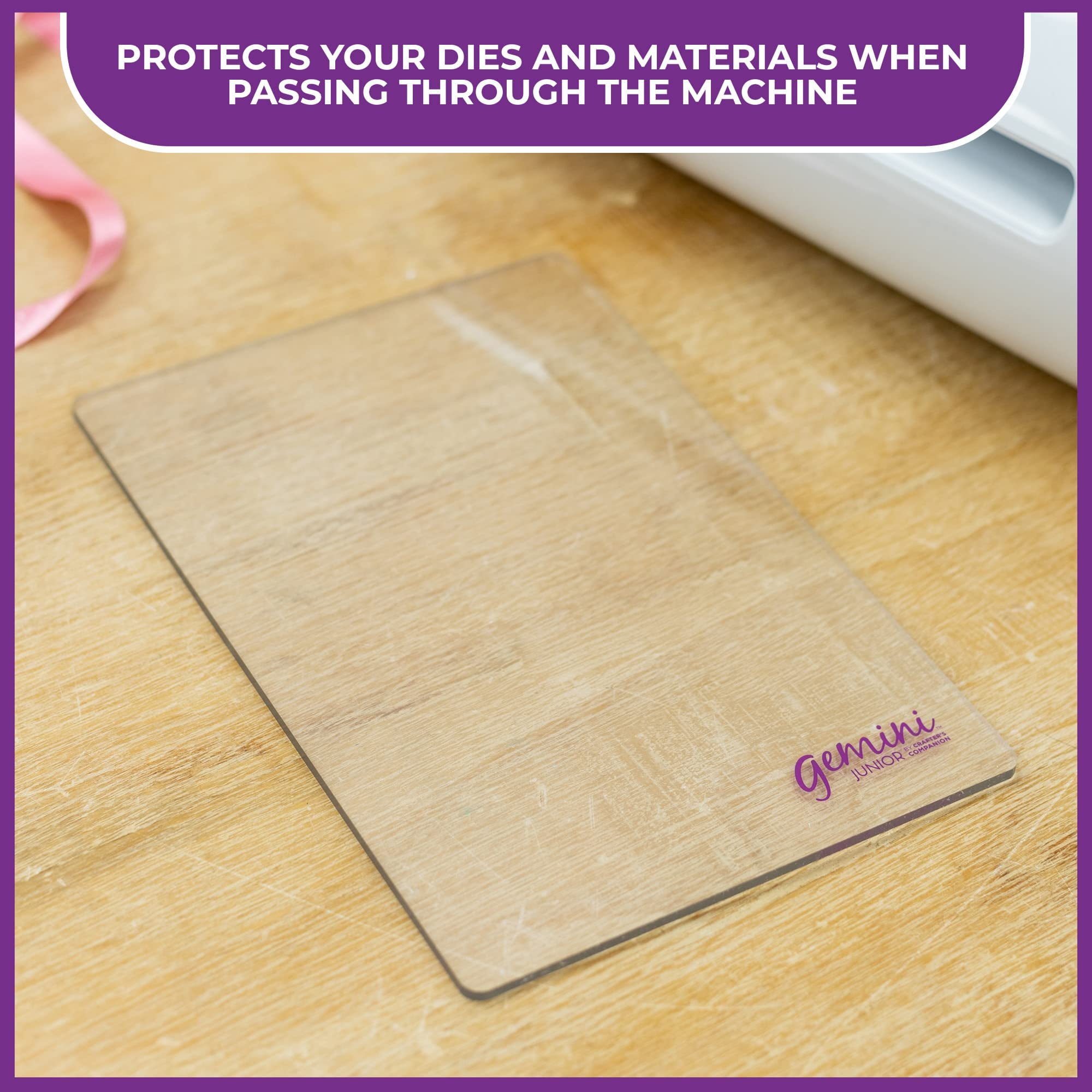 Crafters Companion Gemini Jr Plaque de coupe transparente.  6"x 8.9"