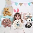thumbnail image 5 of MorisMos Bulk Stuffed Animals 5-Packs Plush Toys Cute Teddy Bear/Monkey/Bunny/Panda with Bow Ties 12.5 Inches, 5 of 9