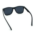 thumbnail image 7 of Hipster Color Mirror Inset Shield Lens Horn Rim Retro Plastic Sunglasses All Black, 7 of 7